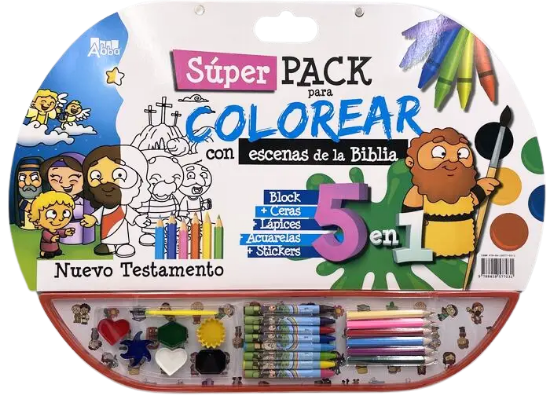 Imagen de Superpack colorear gigante 5 en 1 Nuevo Testamento