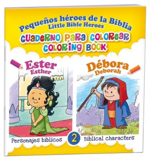 Imagen de Ester y Debora – Cuaderno para colorear bilingüe