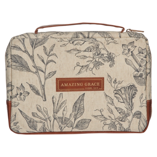 Imagen de Amazing Grace Natural Canvas Bible Cover