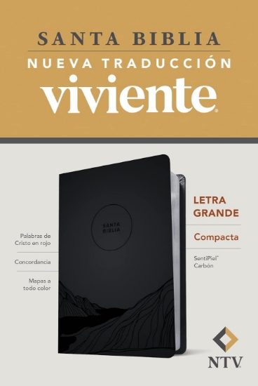 Imagen de Santa Biblia NTV, Edicion Compacta letra grande (SentiPiel, Carbon)