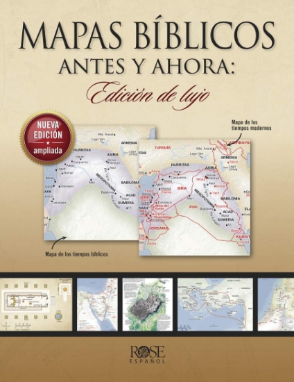 Imagen de Mapas biblicos antes y ahora: Edicion de lujo