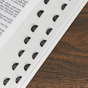 Imagen de White Faux Leather Large Print Thinline King James Version Bible with Thumb Index