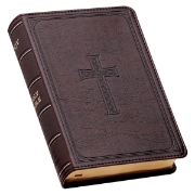 Imagen de Dark Brown Faux Leather Large Print Compact King James Version Bible