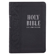 Imagen de Black Faux Leather Large Print Compact King James Version Bible