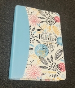 Imagen de Biblia RVR1960 Letra Grande Flexcover Multifloral Azul