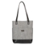Imagen de The Plans Heather Gray Felt and Black Faux Leather Fashion Bible Tote Bag - Jeremiah 29:11