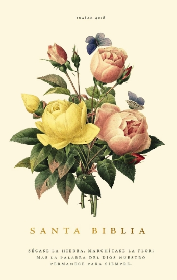 Imagen de RVR60, Santa Biblia, Premio y Regalo, Letra grande, Tapa dura, Floral, Palabras de Jesús en Rojo, Comfort Print