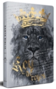 Imagen de Biblia RVR60 letra grande tamaño manual, tapa dura León Rey de Reyes