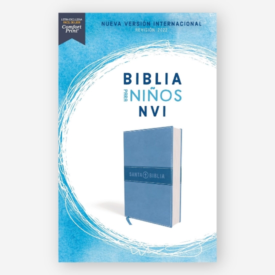 Imagen de Biblia para Niños NVI, Texto revisado 2022, Leathersoft, Celeste, Comfort Print