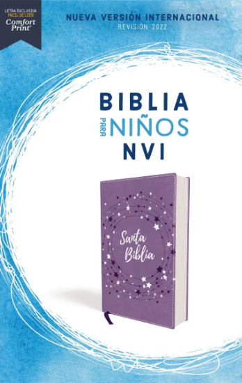 Imagen de Biblia para Niños NVI, Texto revisado 2022, Leathersoft, Lavanda, Comfort Print