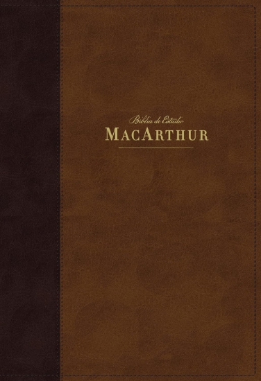 Imagen de Biblia de Estudio MacArthur NBLA, Leathersoft, Cafe