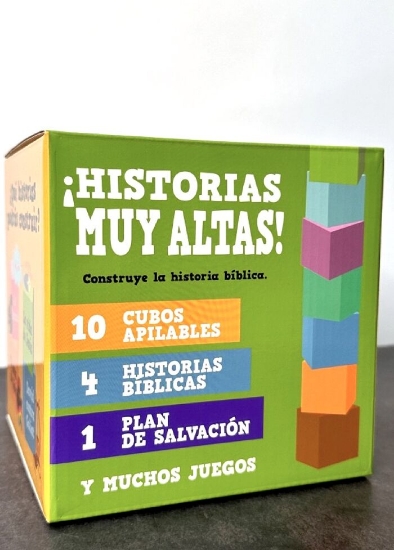 Imagen de Cubo apilable con historias bíblicas para niños 0+