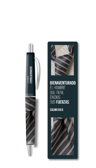 Imagen de Pack bolígrafo con marcador de libro. Bienaventurado el hombre