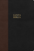 Imagen de Biblia letra supergigante, negro con café símil piel, RVR 1960