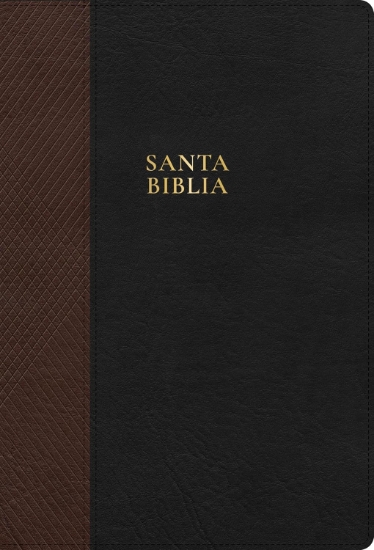 Imagen de Biblia letra supergigante, negro con café símil piel, RVR 1960