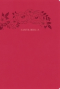 Imagen de Biblia letra supergigante, floral símil piel, RVR 1960