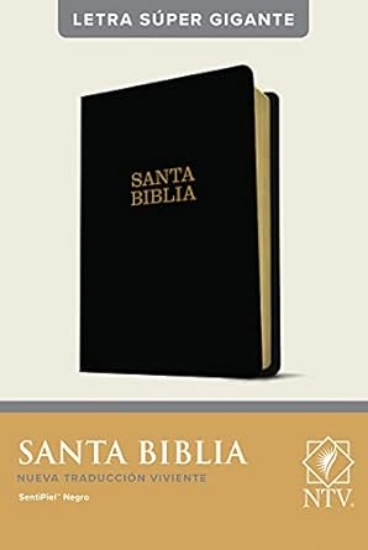 Imagen de Santa Biblia NTV, letra super gigante (SentiPiel, Negro, Letra Roja)