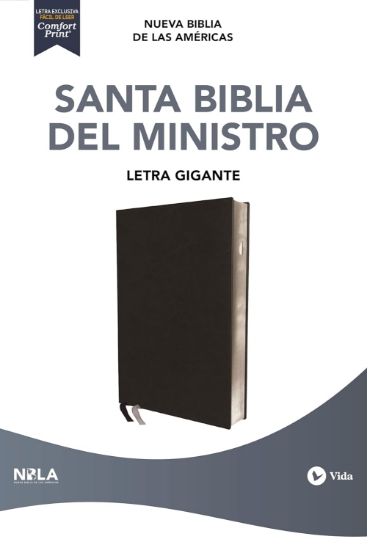 Imagen de Biblia del ministro NBLA, Letra gigante, Leathersoft, Negra, Comfort Print