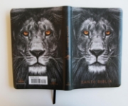 Imagen de Biblia RVR 1960 letra grande tamaño manual, símil piel León de Juda