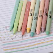 Imagen de Aesthetic Gel Highlighters and Pens No Bleed, 12 Pack