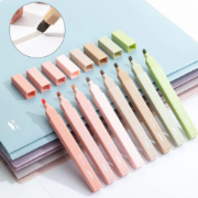 Imagen de Aesthetic Highlighters, 8 pcs, Chisel Tip, Boho Colors, No Bleed Bible Highlighter Pastel