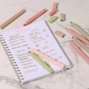 Imagen de Aesthetic Highlighters, 8 pcs, Chisel Tip, Boho Colors, No Bleed Bible Highlighter Pastel