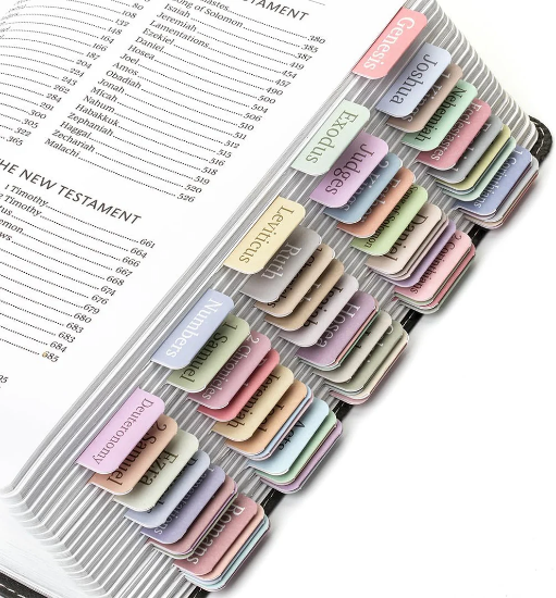 Imagen de Bible Tabs, 75 Tabs, Assorted Styles - Minimal Morandi
