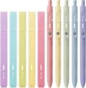 Imagen de Aesthetic Highlighters and Gel Pens, 10 Pack, Assorted Color Bible Highlighters No Bleed