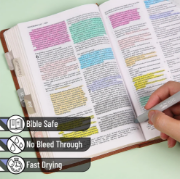 Imagen de Gel Highlighter, 8 Pack, Friendly Colors, Bible Highlighters No Bleed