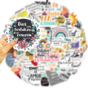 Imagen de Stickers - 50 unidades de citas bíblicas en español