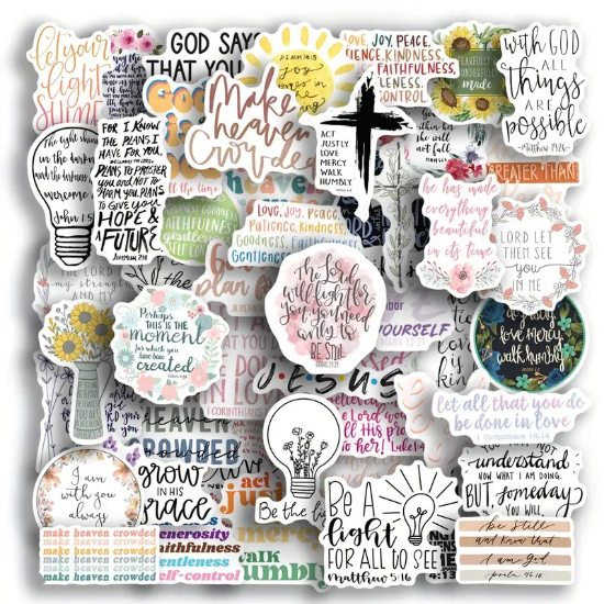 Imagen de Stickers - 50 unidades de frases en inglés