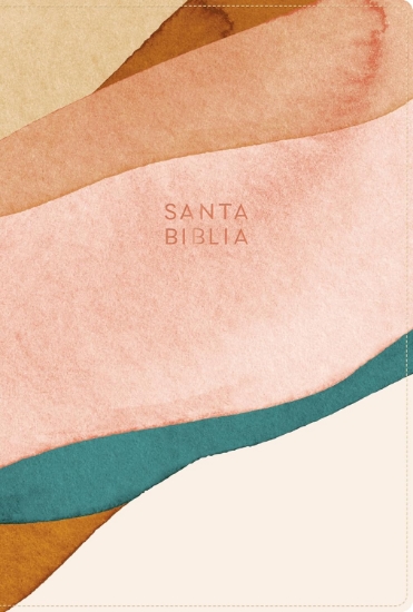 Imagen de RVR 1960 Biblia letra grande tamaño manual edición especial, acuarela, símil piel