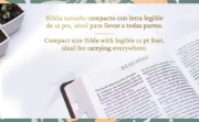 Imagen de RVR 1960 Biblia letra grande tamaño manual edición especial, multicolor, símil piel