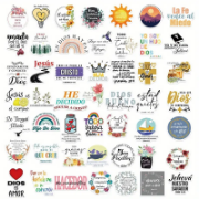 Imagen de Stickers Español - 50 unidades de citas bíblicas