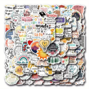 Imagen de Stickers - 100 unidades de frases en inglés y en español