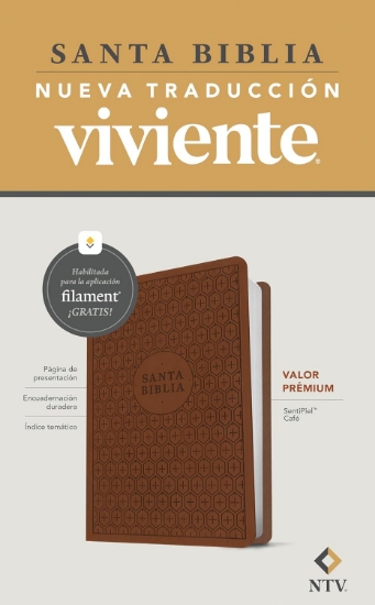 Imagen de Biblia valor prémium NTV con Filament (SentiPiel, Café)