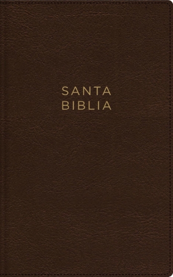 Imagen de NBLA, Santa Biblia, Ultrafina, Letra grande, Leathersoft, Café, Palabras de Jesús en rojo