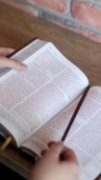 Imagen de NBLA, Santa Biblia, Ultrafina, Letra grande, Leathersoft, Café, Palabras de Jesús en rojo