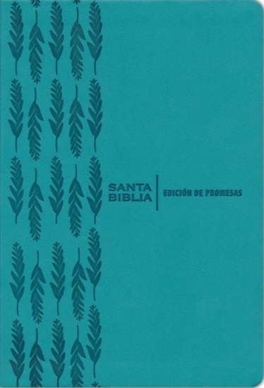 Imagen de Biblia de Promesas RVR1960 / Letra Gigante - 13 puntos / Piel Especial con Cierre / Turquesa
