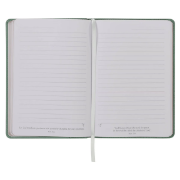 Imagen de Faith Teal Floral Faux Leather Classic Journal - 2 Corinthians 5:7