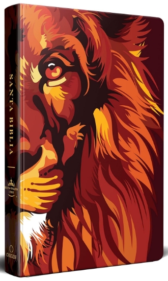 Imagen de Biblia RVR1960 letra grande tamaño manual, TD León de Judá marrón (Edición cantos pintados)