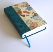 Imagen de Biblia RVR1960 Letra gigante, símil azul con Pájaros (Edición cantos pintados)