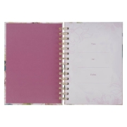 Imagen de Diario espiral con flor morada “Confía en el Señor” – Proverbios 3:5