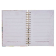 Imagen de Diario espiral con flor morada “Confía en el Señor” – Proverbios 3:5