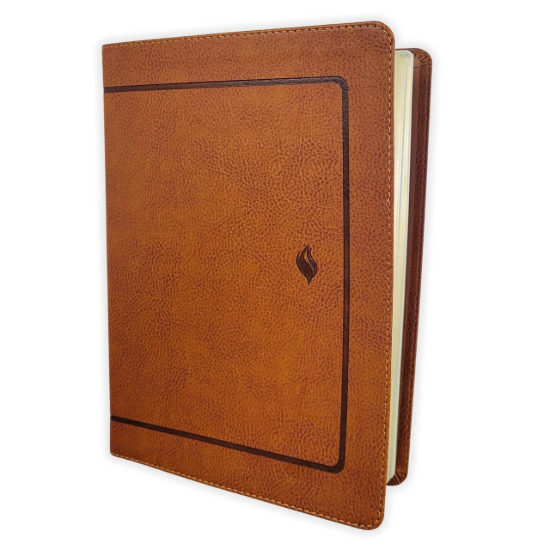Imagen de RVR60, Biblia de estudio de la vida plena, Edición clásica, Leathersoft dos tonos Café, Palabras de Jesús en rojo, Comfort Print