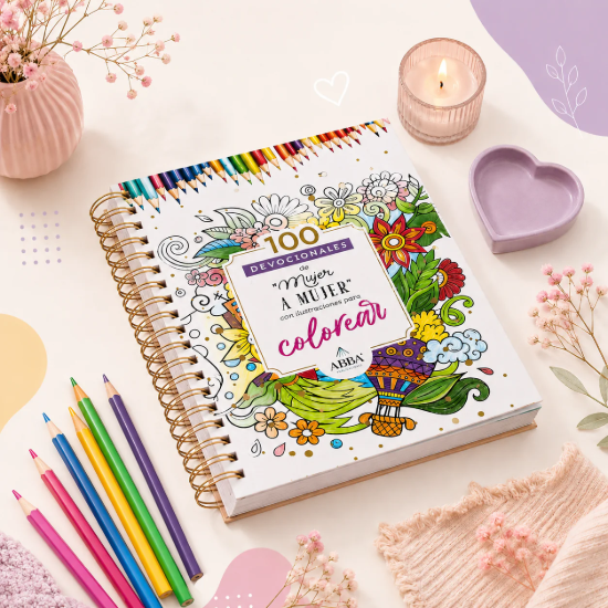 Imagen de 100 devocionales para colorear: De Mujer a mujer