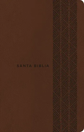 Imagen de RVR1960 Biblia letra grande, tamaño manual, edición especial, marrón rústico, símil piel
