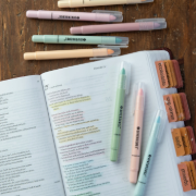 Imagen de Bible   Gel   Highlighters   and   Pens   No   Bleed   -   Set   of   8   Pastel   Colors