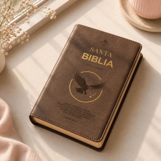 Imagen de Biblia RVR1960 Obsequios y Premio Letra Grande Manual Moka Aguila