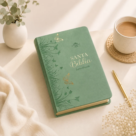 Imagen de Biblia RVR60 Obsequios y Premios Turquesa Mariposas